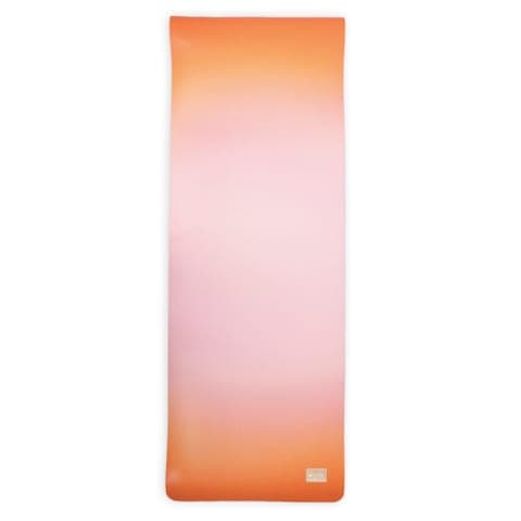 Tapis de yoga antidérapant 5 mm pour pilates étirements relaxation et fitness Rose - Image 3