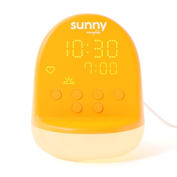 Morphée Sunny réveil enfant pensées positives musiques douces défis et veilleuse