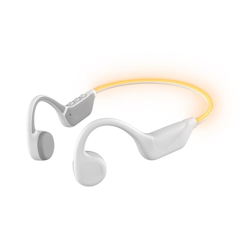 T'nb Casque à conduction osseuse energy light avec bandeau led - blanc
