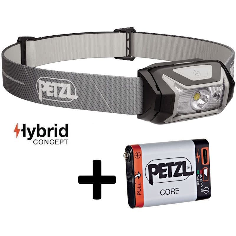 Petzl Lampe frontale petzl tikka core noire et grise