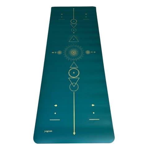 Tapis de yoga antidérapant star samadhi canard or - Image 3