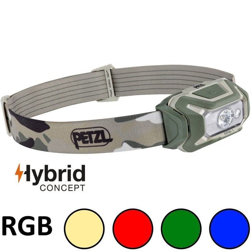 Petzl Lampe frontale petzl aria 1 rgb hybrid camouflage
