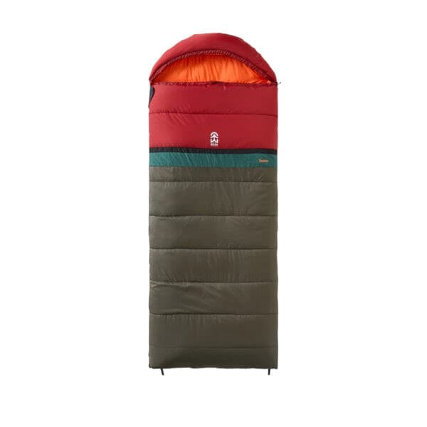 Sac de couchage 190 gris et rouge - Image 2