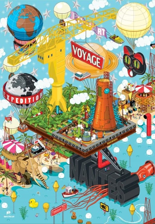 Puzzle 1000 pièces - Nantes - Grue Titan - Grafika - Image 4