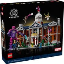 LEGO Marvel Les X-Men : l'institut Xavier - Set de construction pour adultes avec minifigurines dont Wolverine et Professeur X p