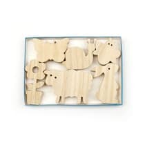 Crealia enfants Personnages de Pâques en bois - Créalia