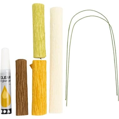 Mini kit DIY fleurs en papier crépon - Branche de magnolia - Image 4