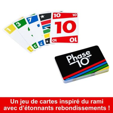 Mattel Games - Phase 10 - Jeu de cartes Familles - 7 ans et + - Image 5