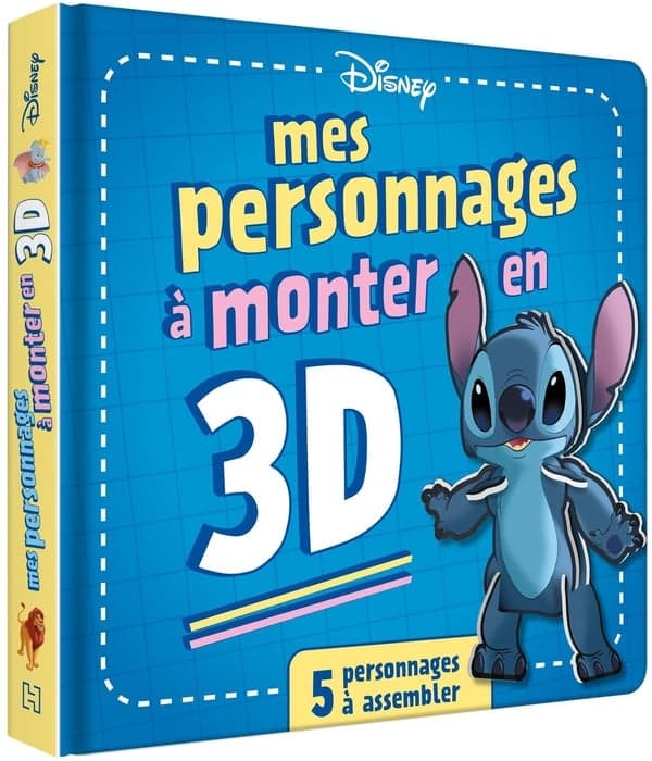 Powered by DISNEY - Grand Livre Puzzle - Mes personnages 3D à monter