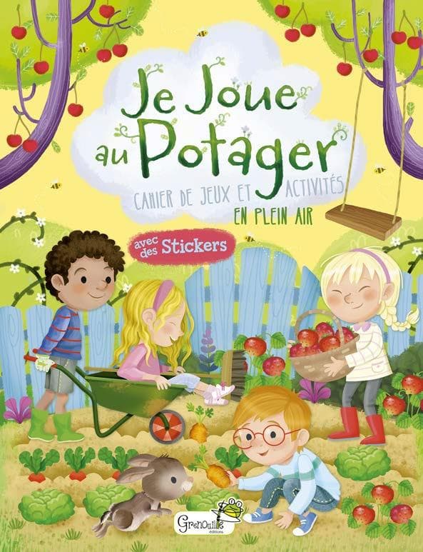 Collectif Je joue au potager - cahier de jeux et activités en plein air