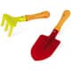 Set 2 outils de jardin métal enfant - pelle - râteau - jardinage - jouet plein air - Image 4
