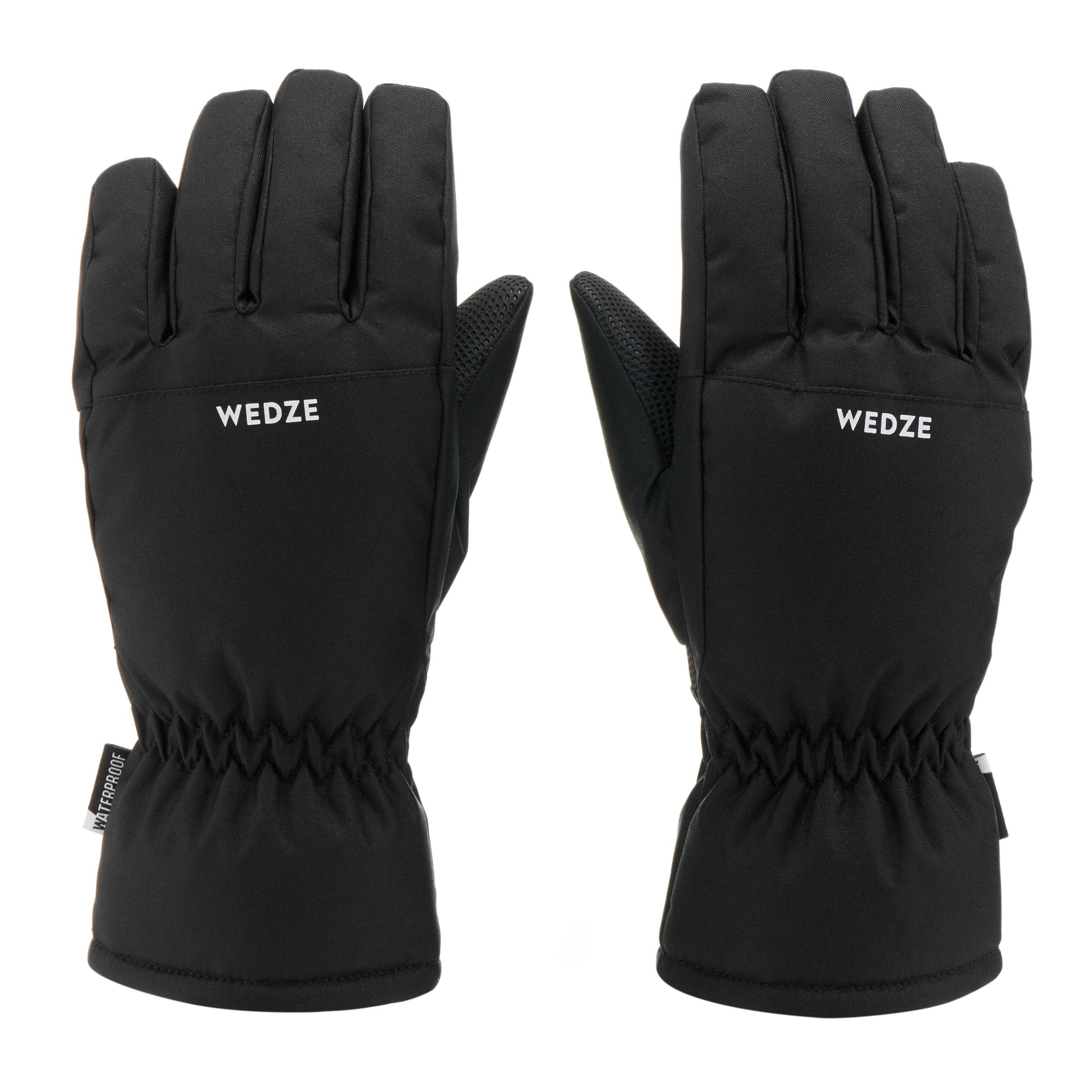 GANTS DE SKI ENFANT CHAUDS ET IMPERMEABLES - 100 NOIRS