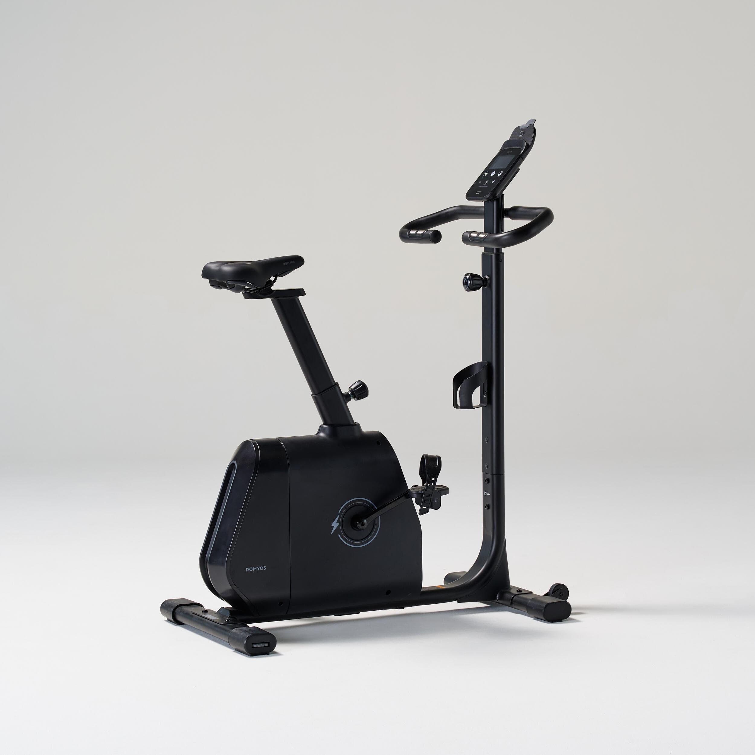Vélo d'appartement avec résistance motorisée, EB520 B, garanti par Decathlon