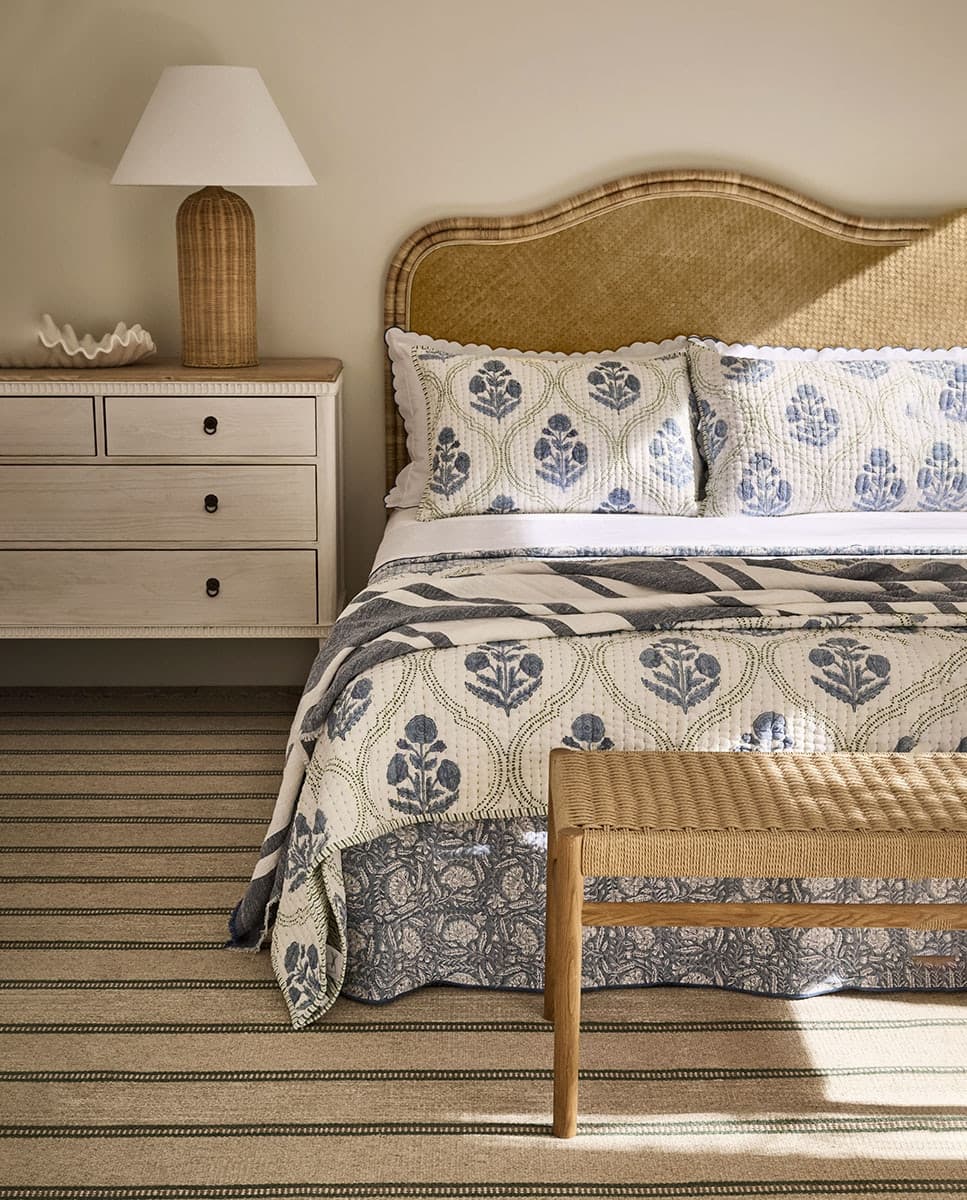 El Corte Inglés - Colección de cama Le Ciel azul.