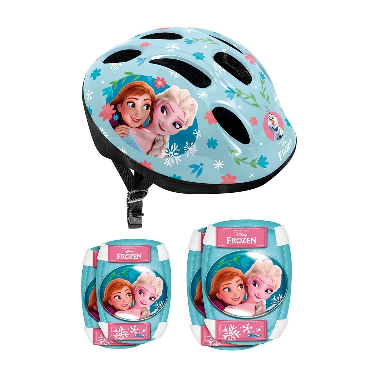 Stamp - Casco con rodilleras y coderas Frozen Stamp.