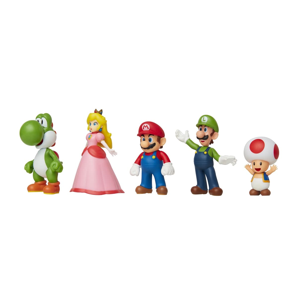 Jakks Pacific - Pack de 5 Figuras Articuladas Nintendo Super Mario.
