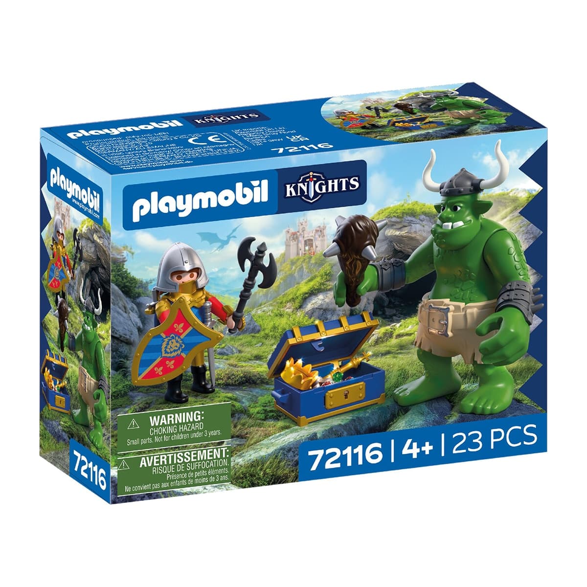 Playmobil - Troll con tesoro de caballero León Playmobil Knights.