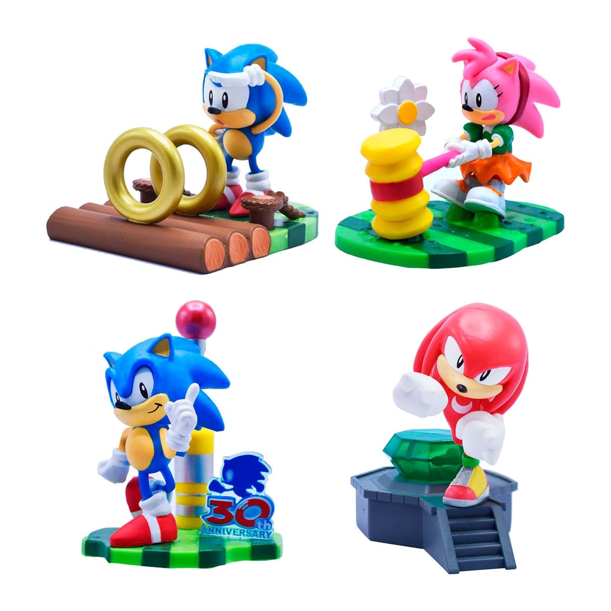 Sonic - Figura sorpresa 8 cm con diorama para montar Sonic modelos surtidos.