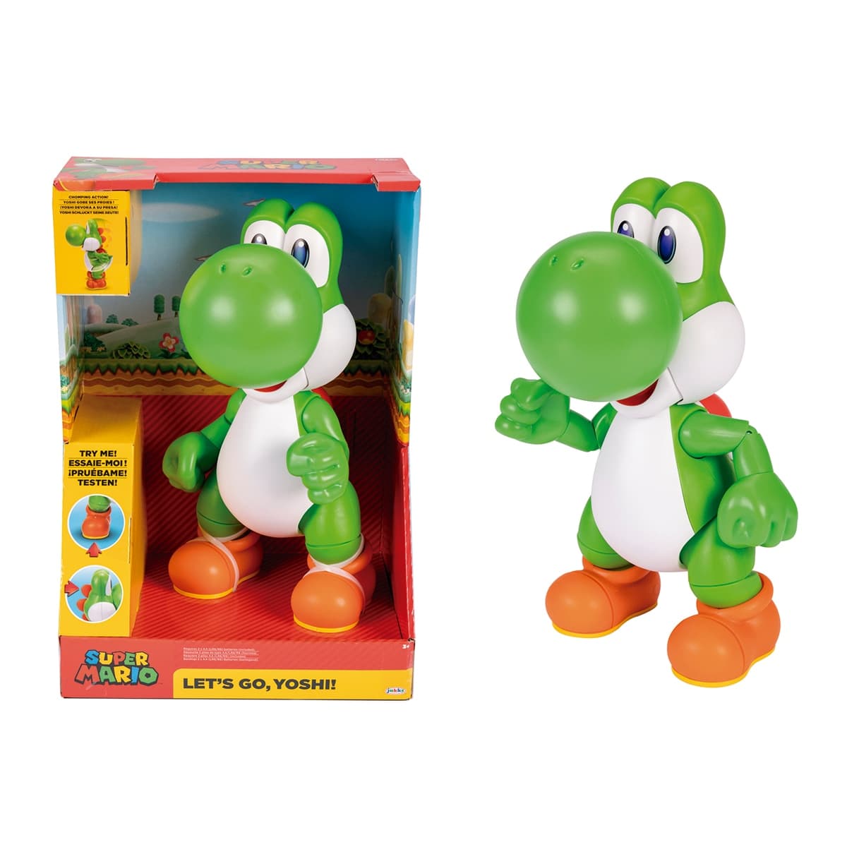 Jakks Pacific - Figura Interactiva Let's go Yoshi Super Mario Jakks Pacific.