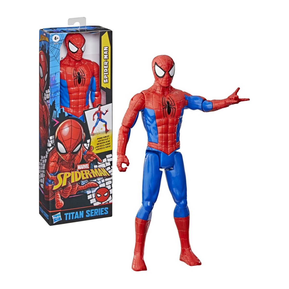Spiderman - Figura Spider Man Titan Series Spider Man Marvel Hasbro.