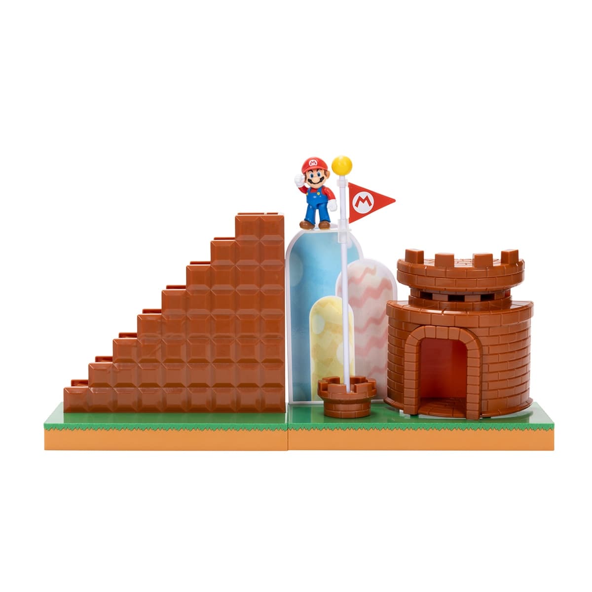 Jakks Pacific - Playset Nivel Final con Figura Super Mario 6 cm Jakks Pacific.