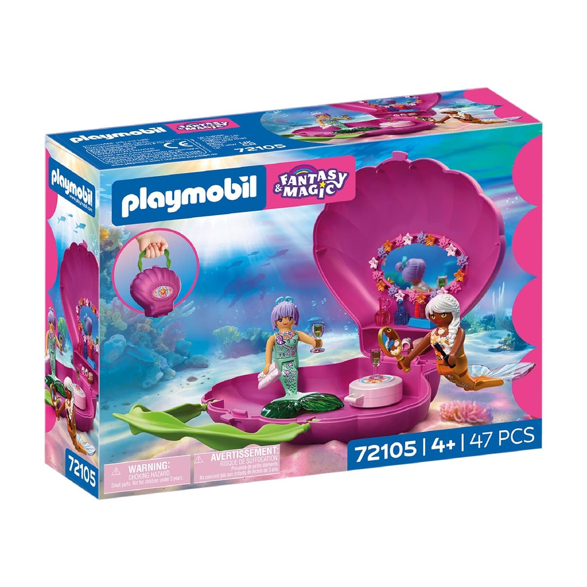 Playmobil - Bolso de concha con sirena Playmobil Fantasy & Magic.