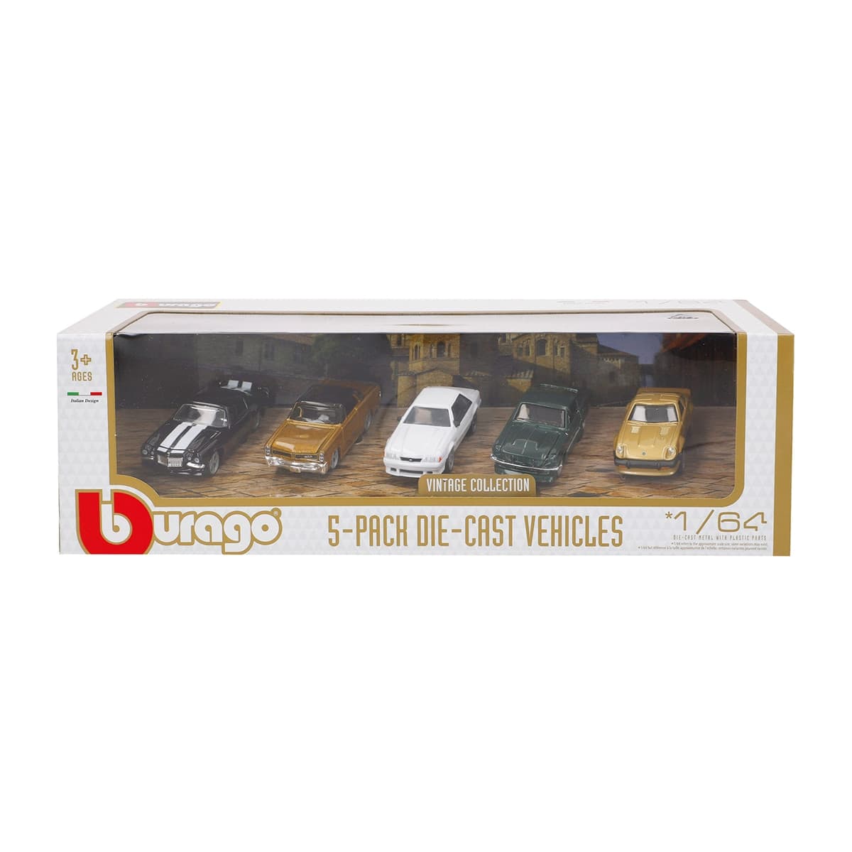 Burago - Set 5 Coche Metal 1:64 Multilicencia Burago.