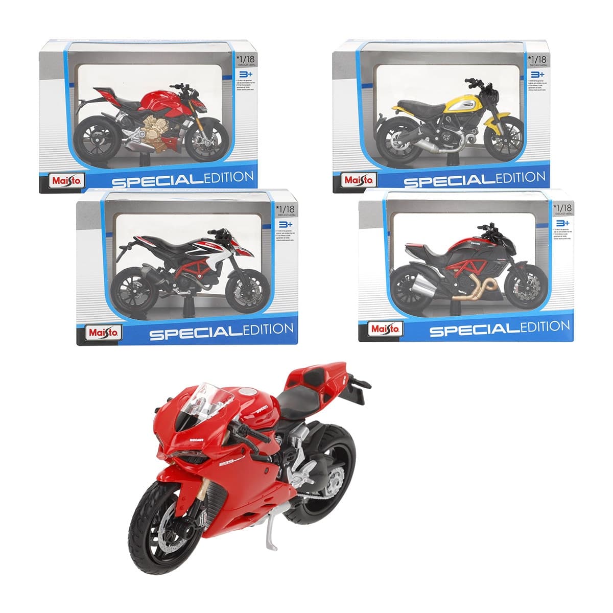Burago - Moto Metal Ducati 1:18 Surtida Maisto.