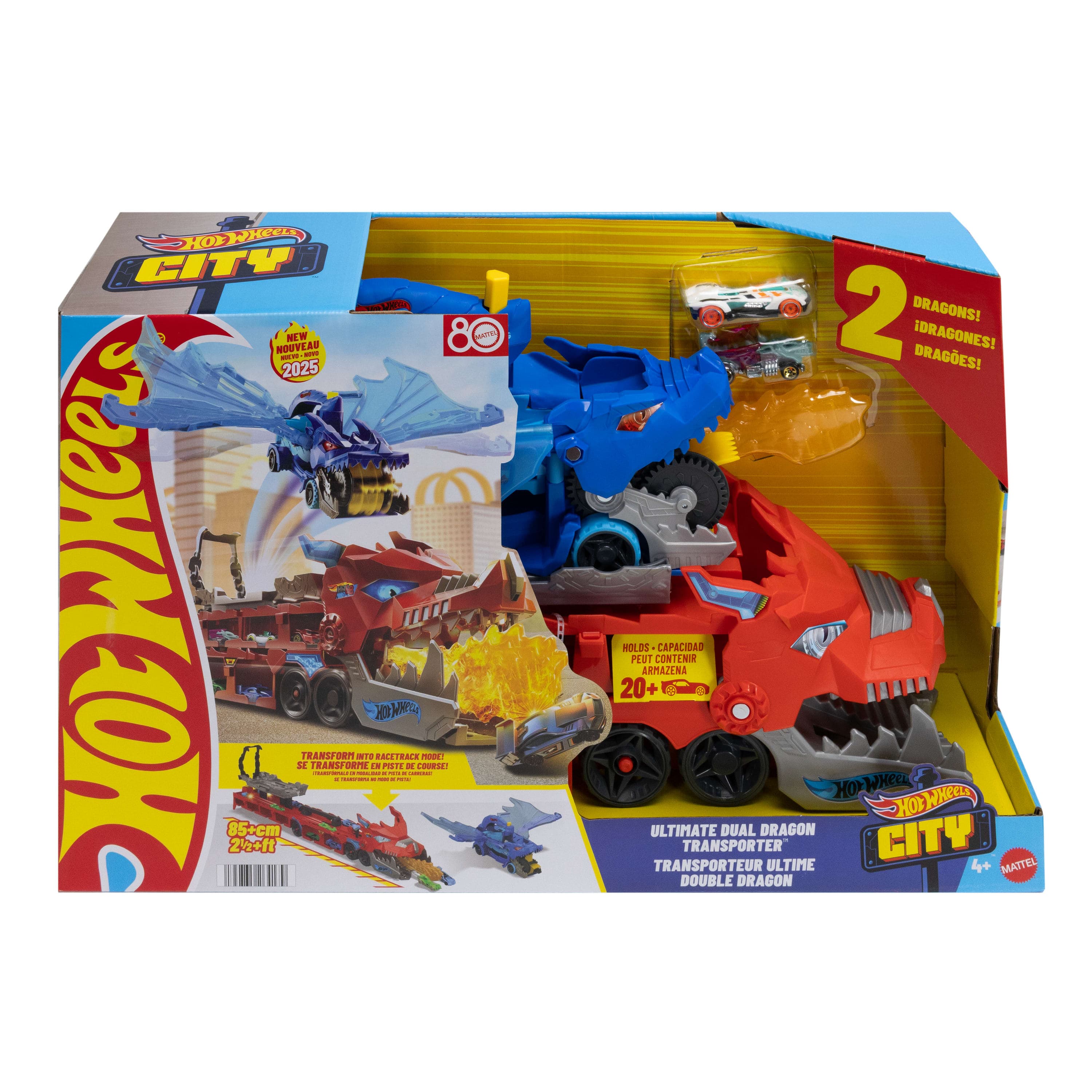 Hot Wheels - Camión transporte de coches Hot Wheels.