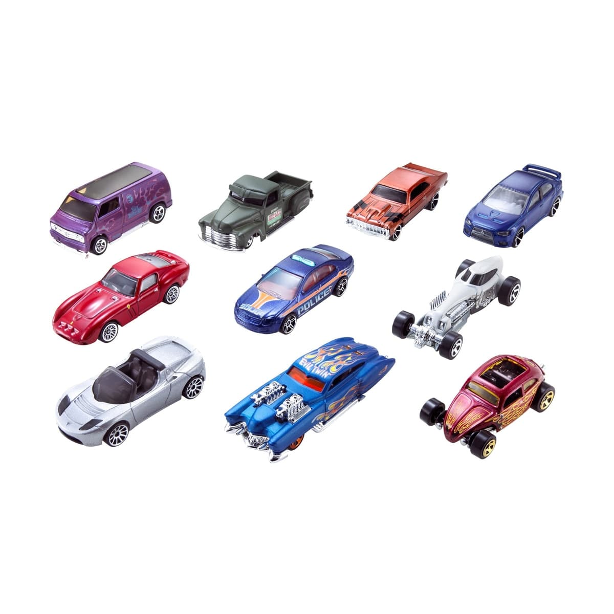 Hot Wheels - Hot Wheels Pack de 10 coches de juguete básicos (modelo surtido).