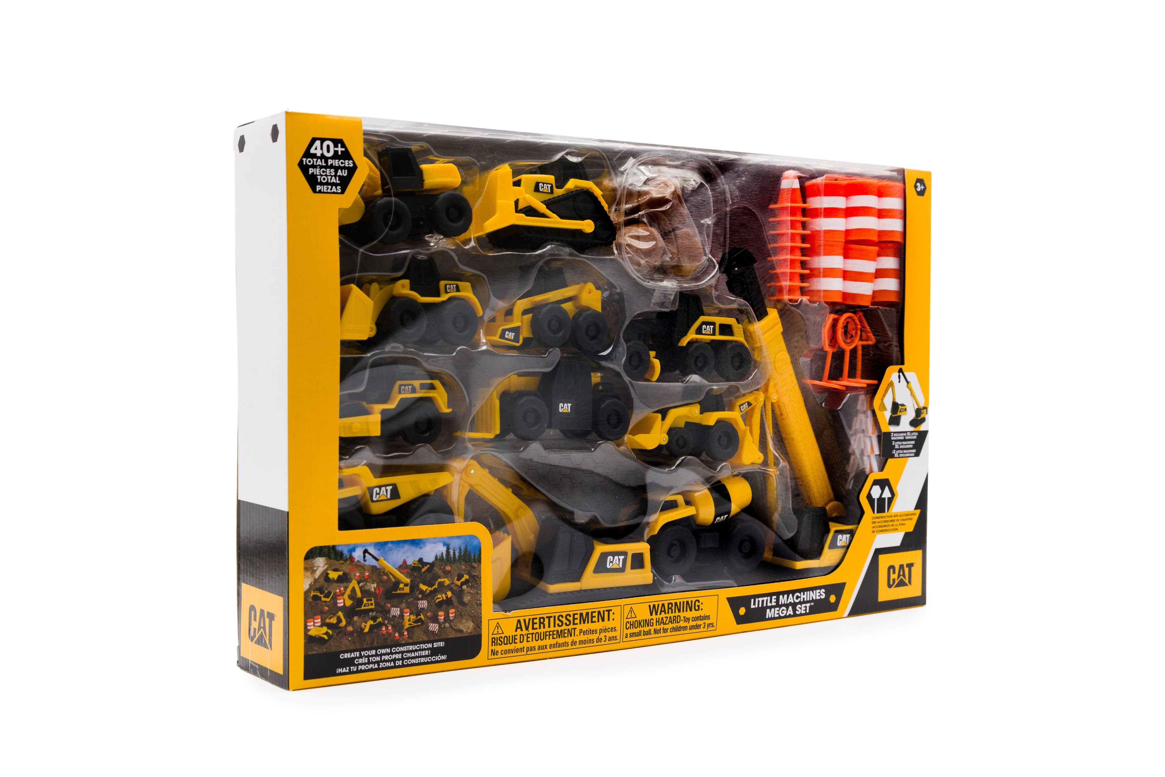 Funrise Toys - Pack vehículos construcción Caterpillar CAT.