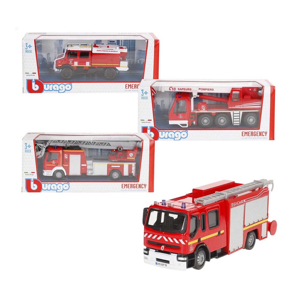Burago - Colección Vehiculo Emergencias Metal Burago.