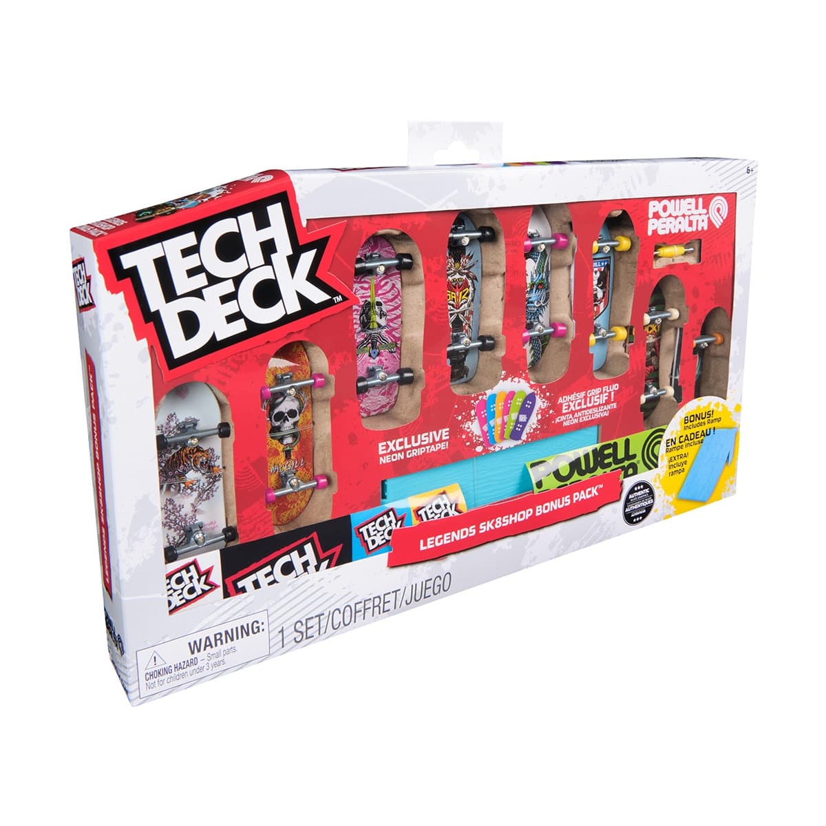 Spin Master - Pack fingerboards 8 tablas Tech Deck Spin Master.