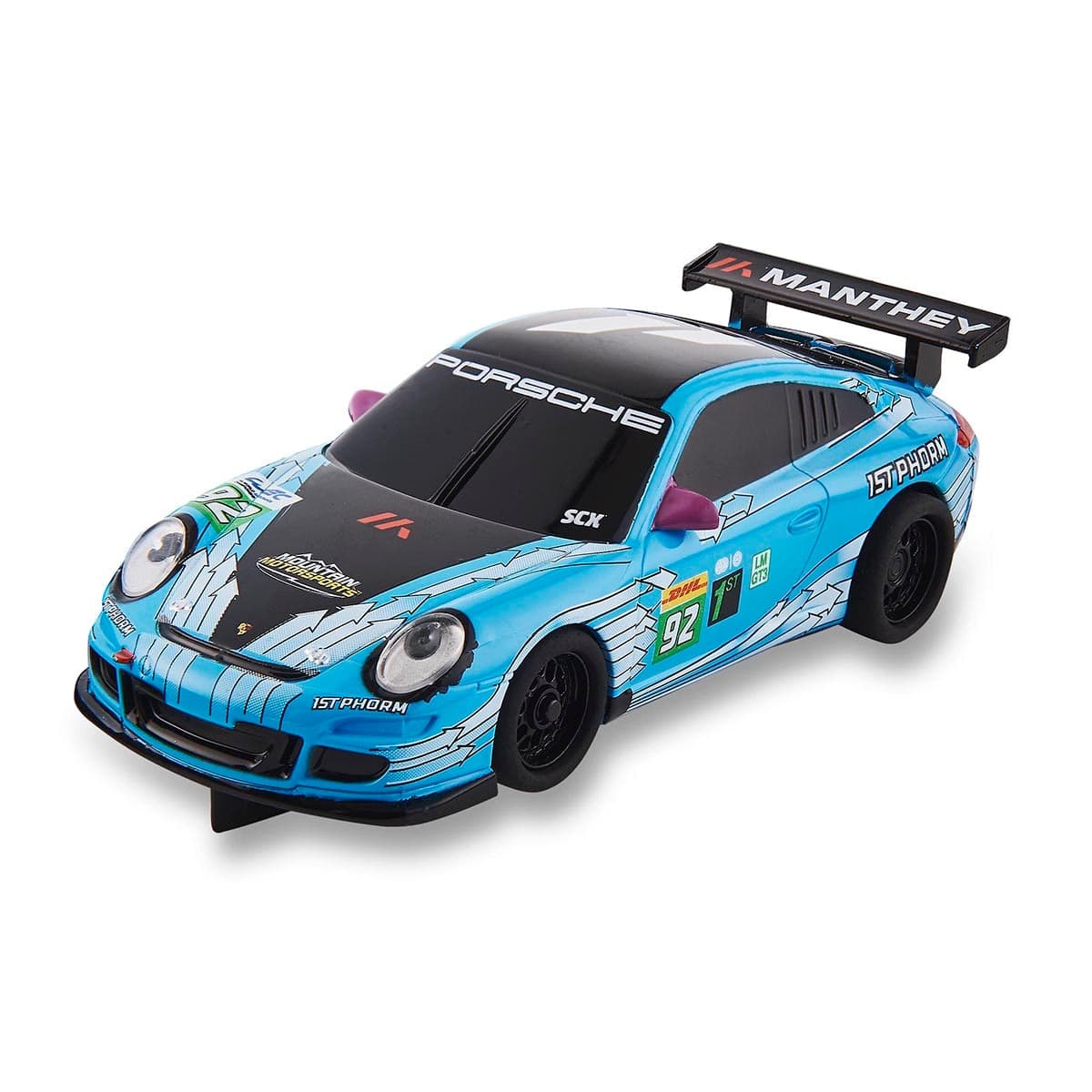 Scalextric - Coche de slot SCX Porsche 911 GT3 #92 Línea Compact Escala 1-43 Scalextric.