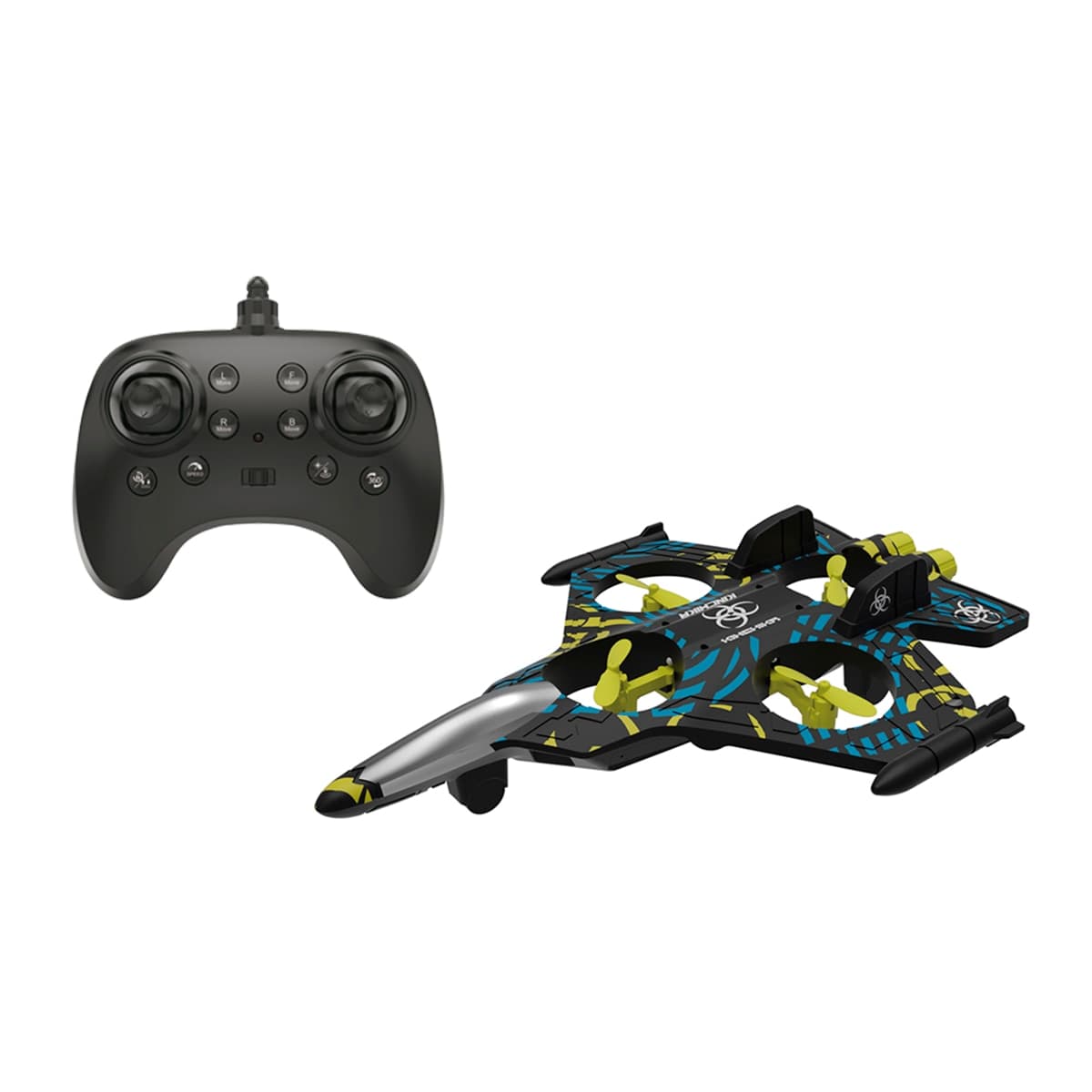 Bizak - Jet xtreme Harrier, avión radio control con 4 canales.