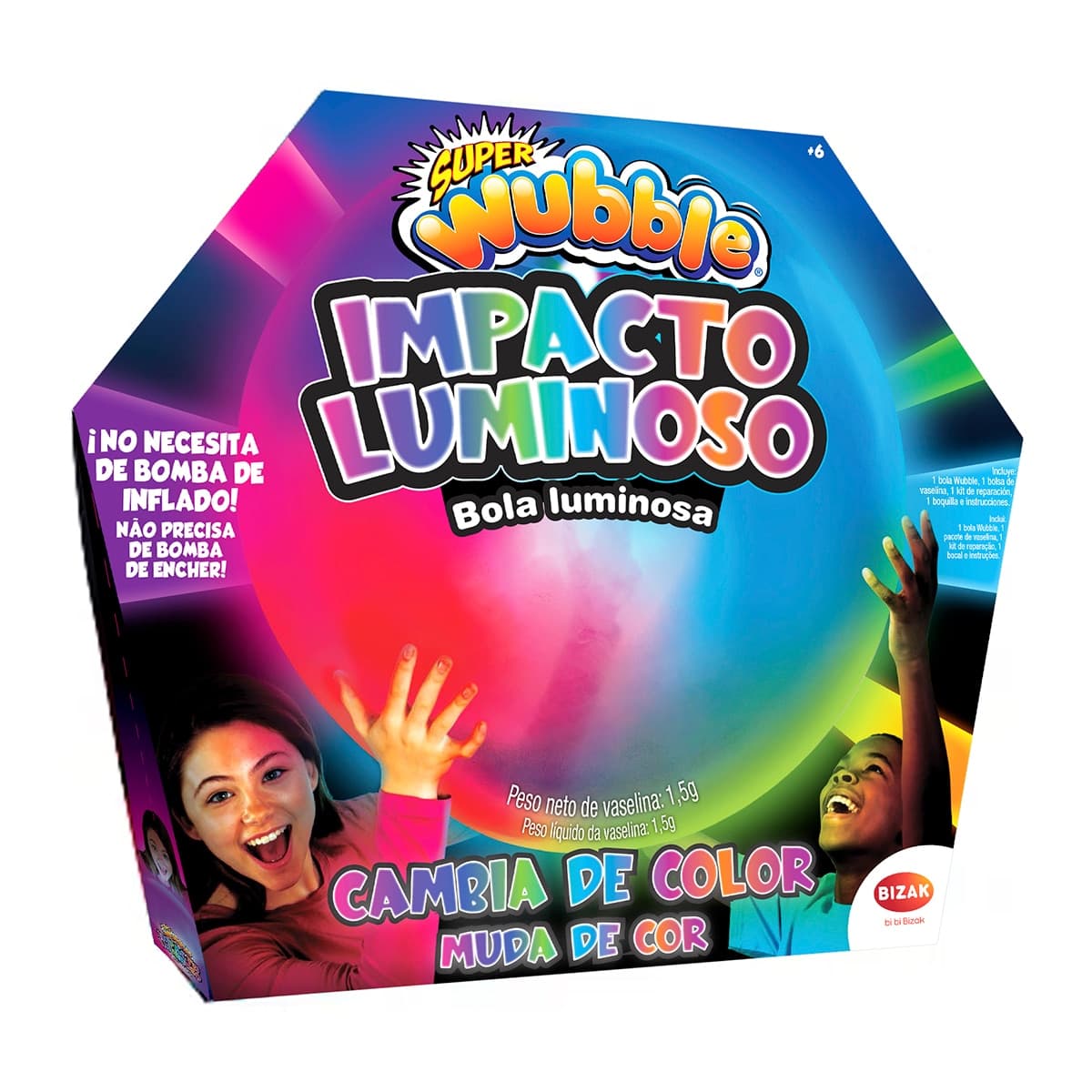 Bizak - Pelota 70 cm Super Wubble Bizak.
