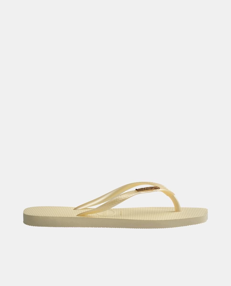 Havaianas - Chanclas de baño unisex Square Logo Metallic Havaianas.