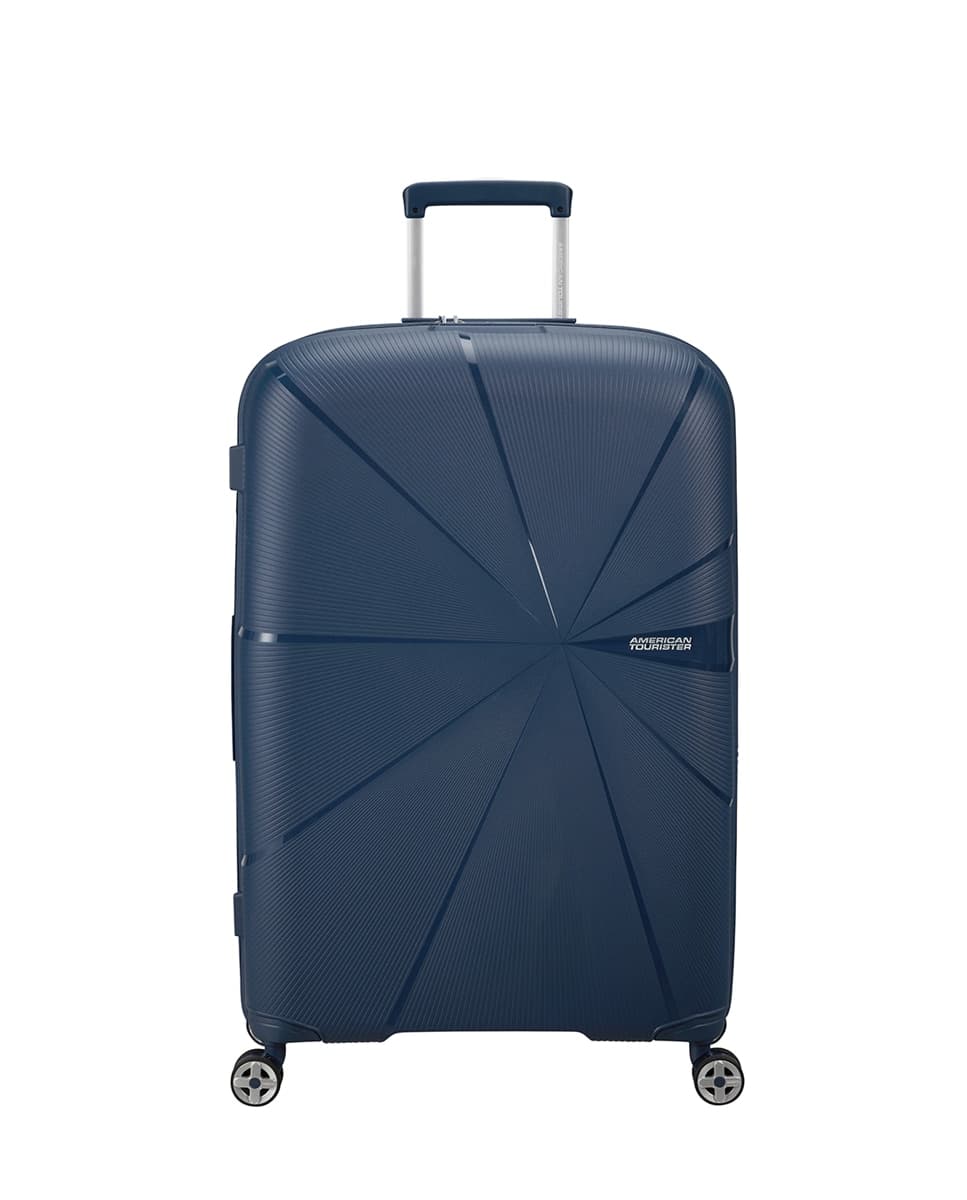 American Tourister - Maleta grande expandible Starvibe rígida con capacidad hasta 106 L..