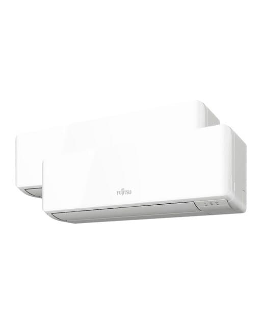 Fujitsu - Aire acondicionado Multisplit 2x1 Fujitsu Inverter con 2.150 frig-h + 2.480 frig-h - ASY25U2MI-KM (EXT. 40).