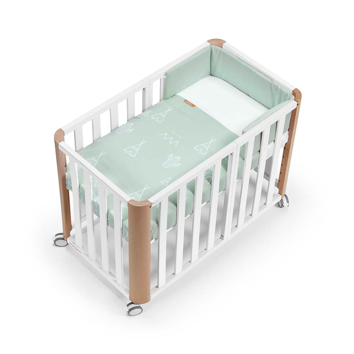Cotinfant - Pack Cuna evolutiva (90x50-120x60 cm) Cotinfant Doco Sleeping PLUS + colchón + textil 90x50.