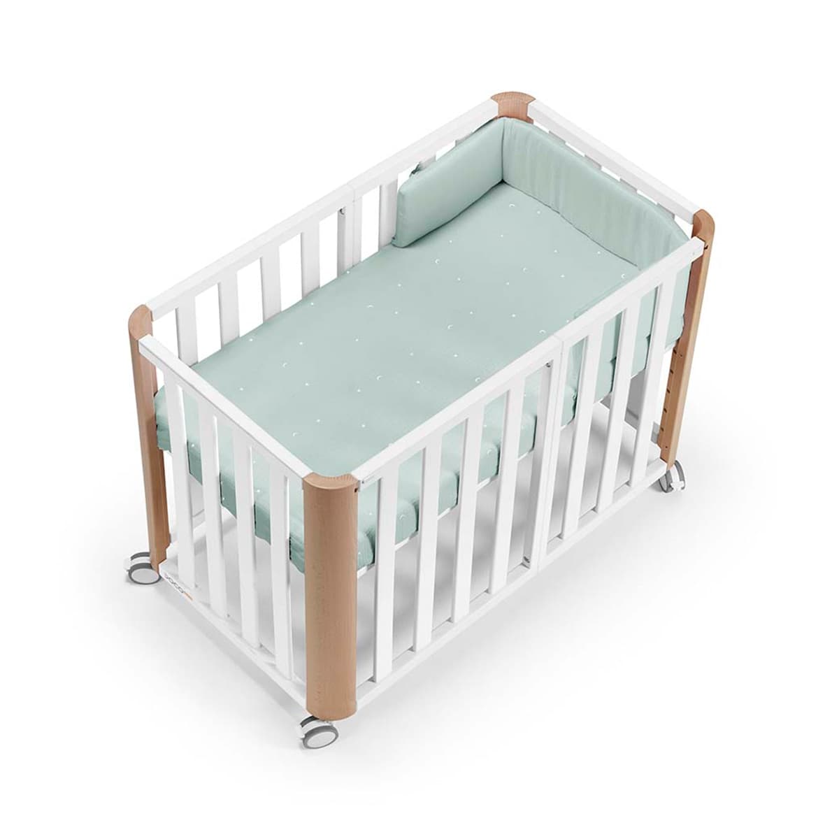 Cotinfant - Pack Cuna evolutiva (90x50-120x60 cm) Cotinfant Doco Sleeping PLUS + colchón + textil 90x50.