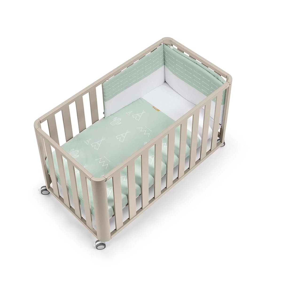 Cotinfant - Pack Cuna de colecho (120x60 cm) Cotinfant Doco Sleeping + colchón + textil.