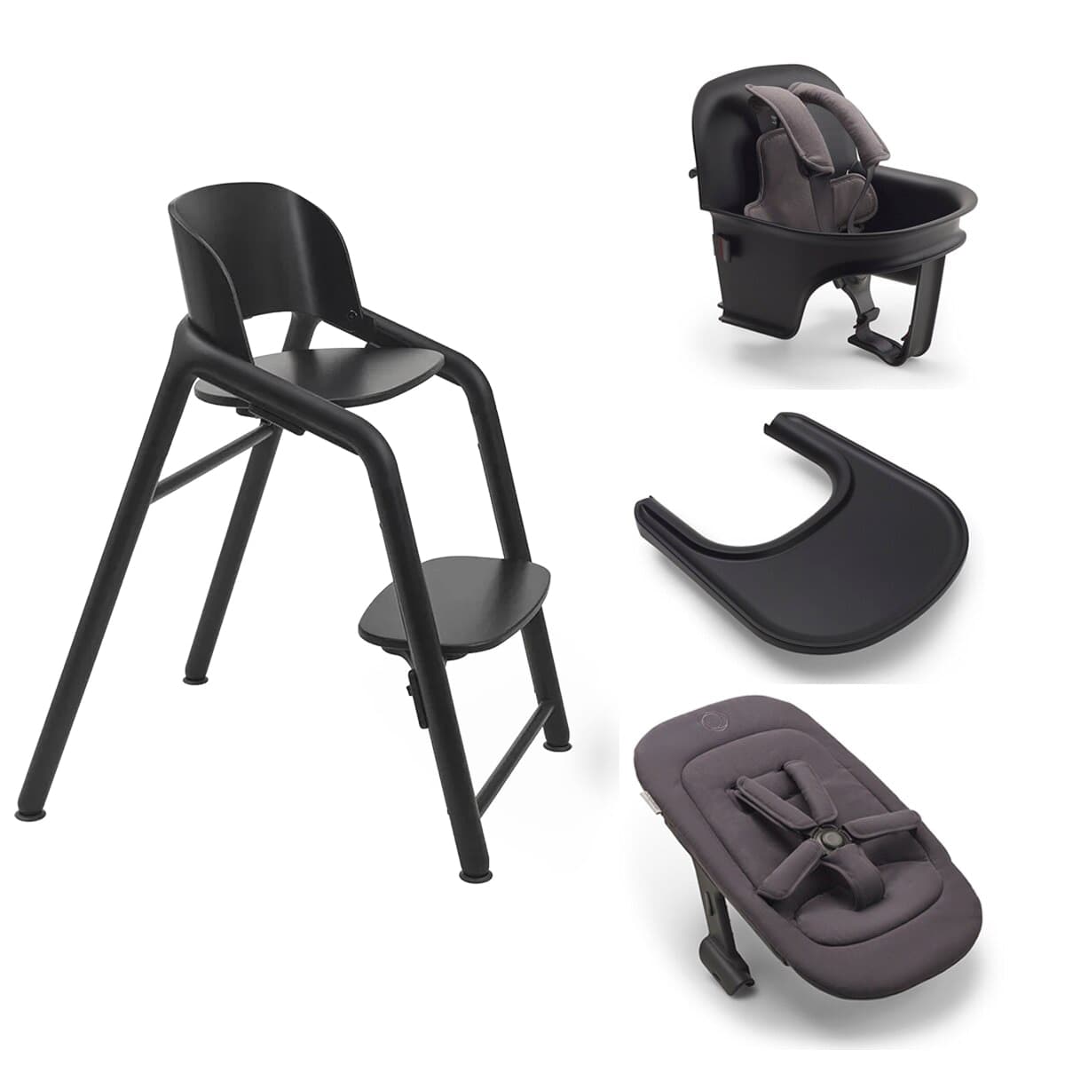 Bugaboo - Pack completo Trona Bugaboo Giraffe negro.