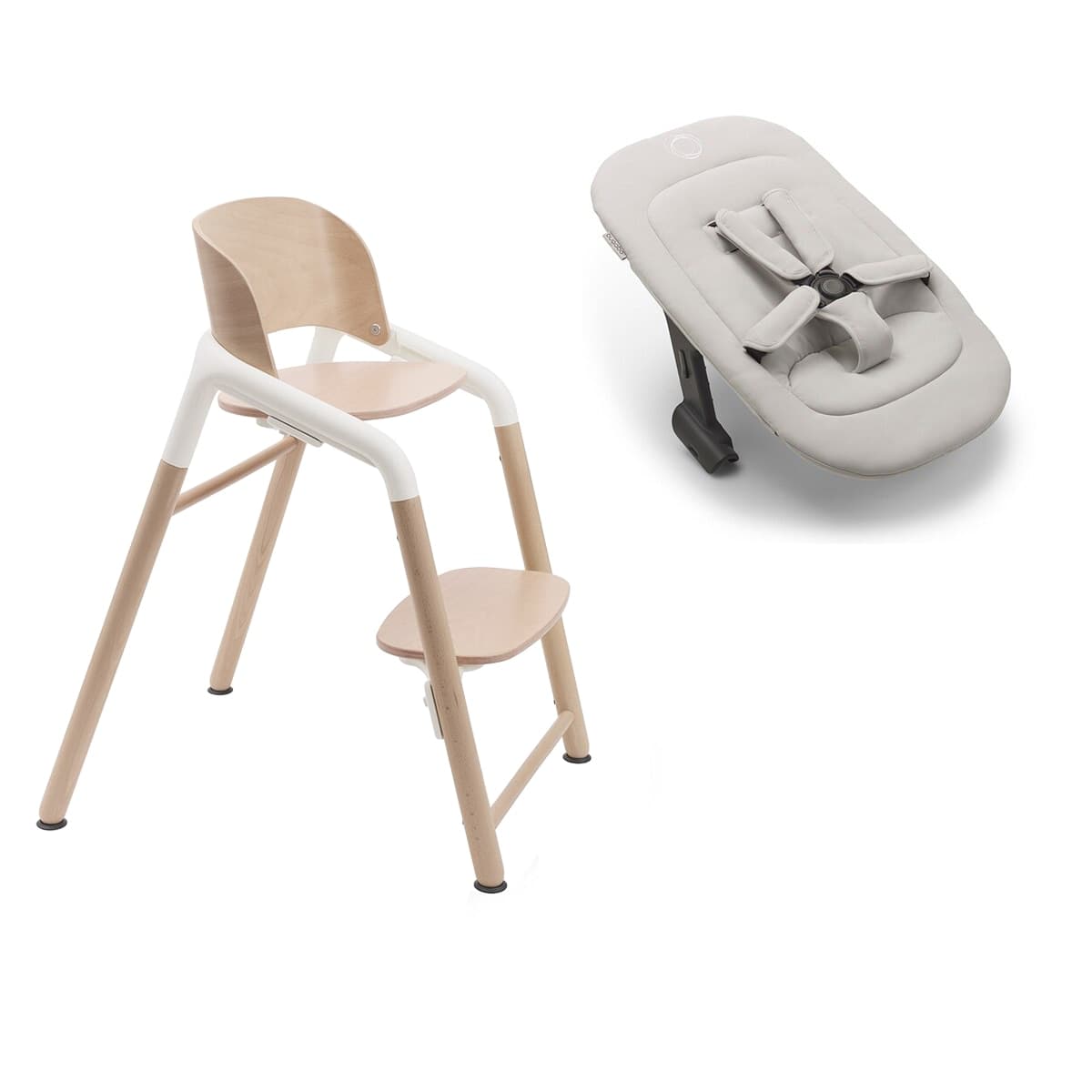 Bugaboo - Pack Recién nacido Trona Bugaboo Giraffe madera natural y blanco.