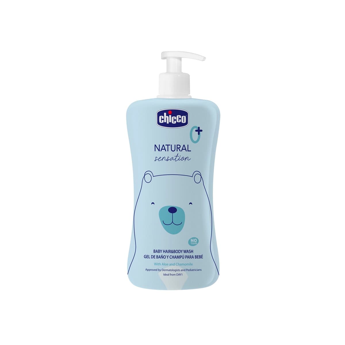 Chicco - Gel cuerpo cabello NATURAL sensation Chicco 500ml 0m+.