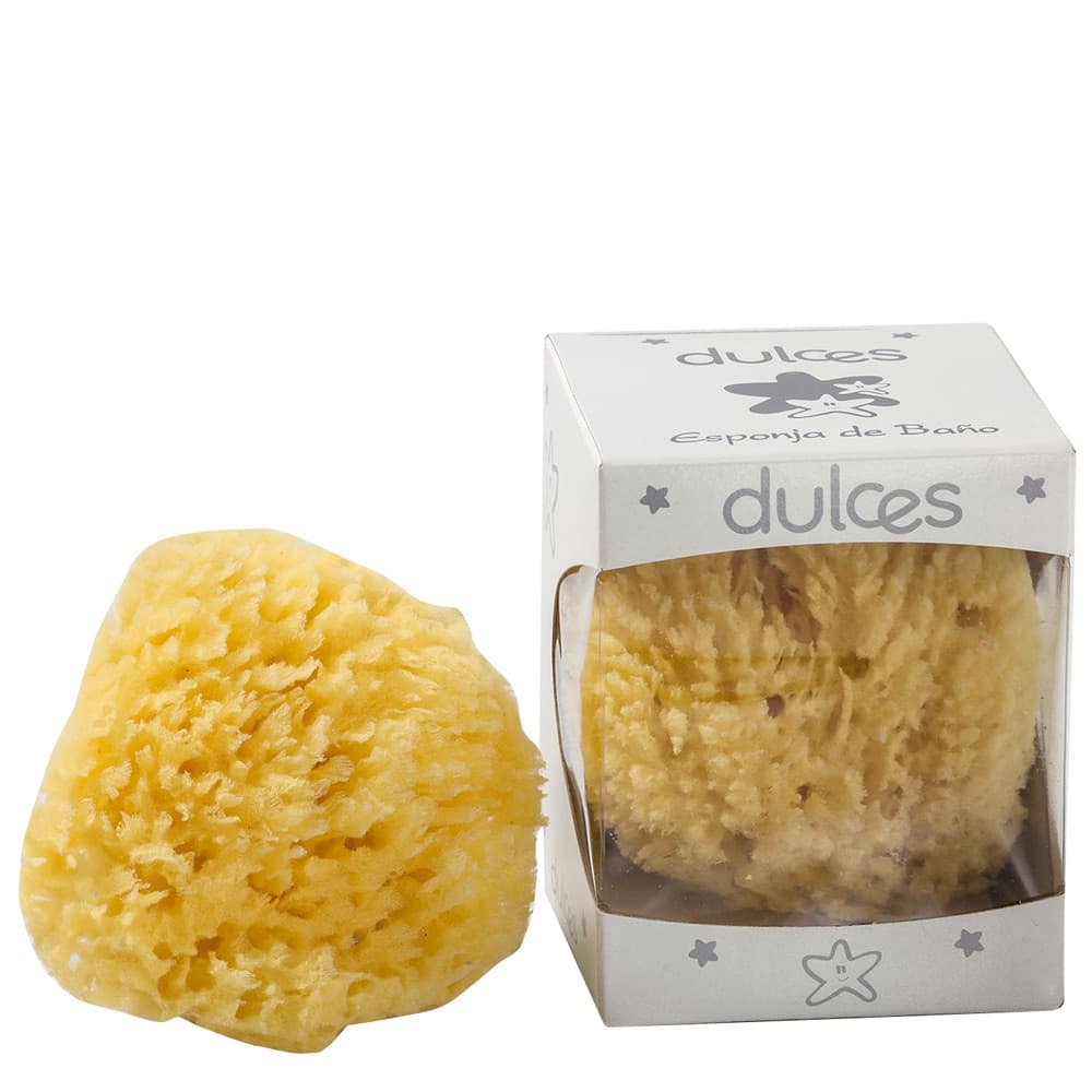 Dulces - Esponja Natural Marina Dulces amarillo.