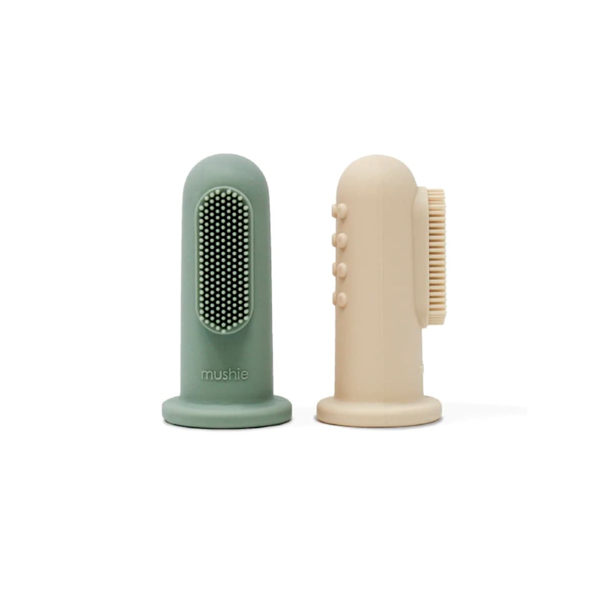 Mushie - Cepillo dientes Mushie de dedo pack 2 unidades.