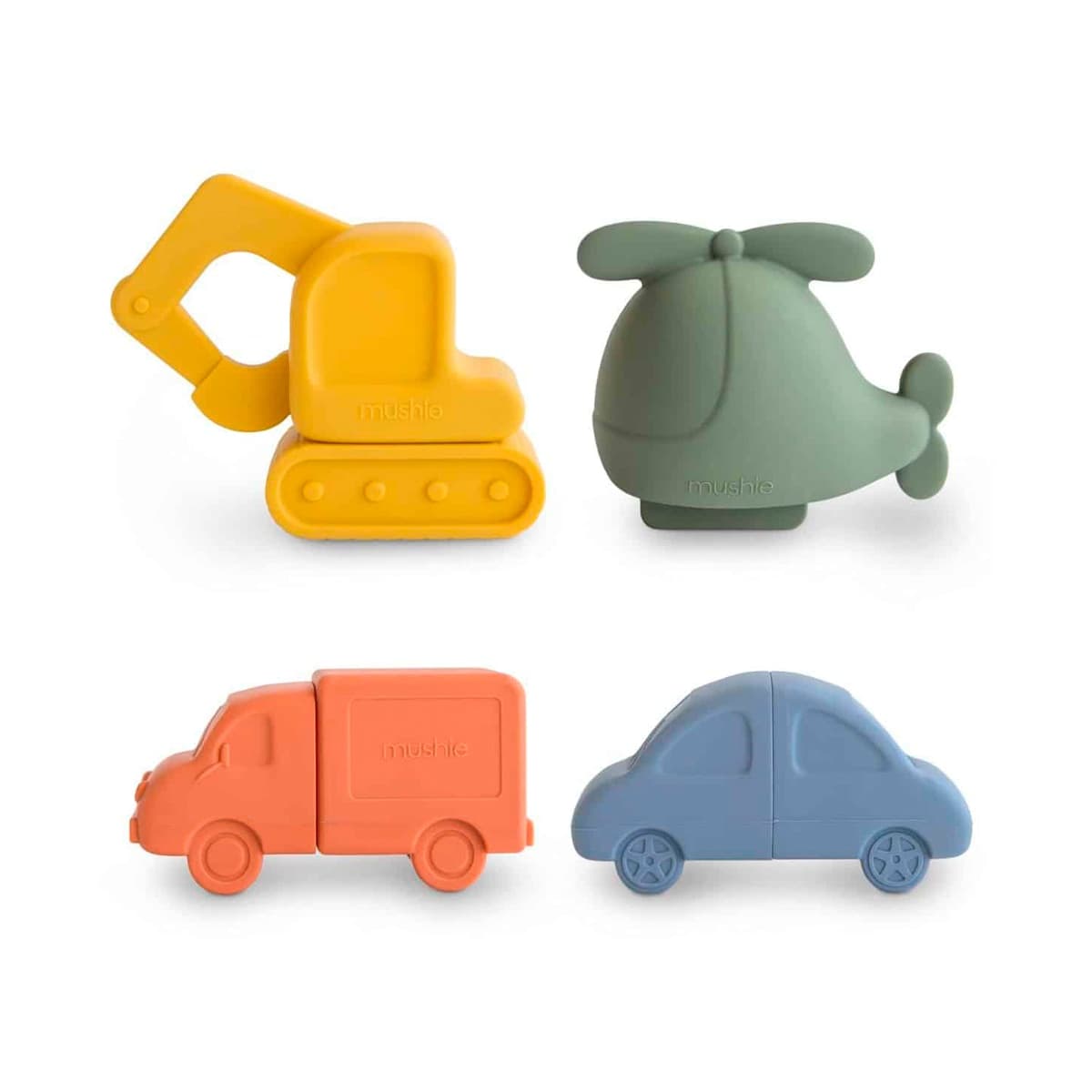 Mushie - Juguete de baño Mushie coches y camiones.