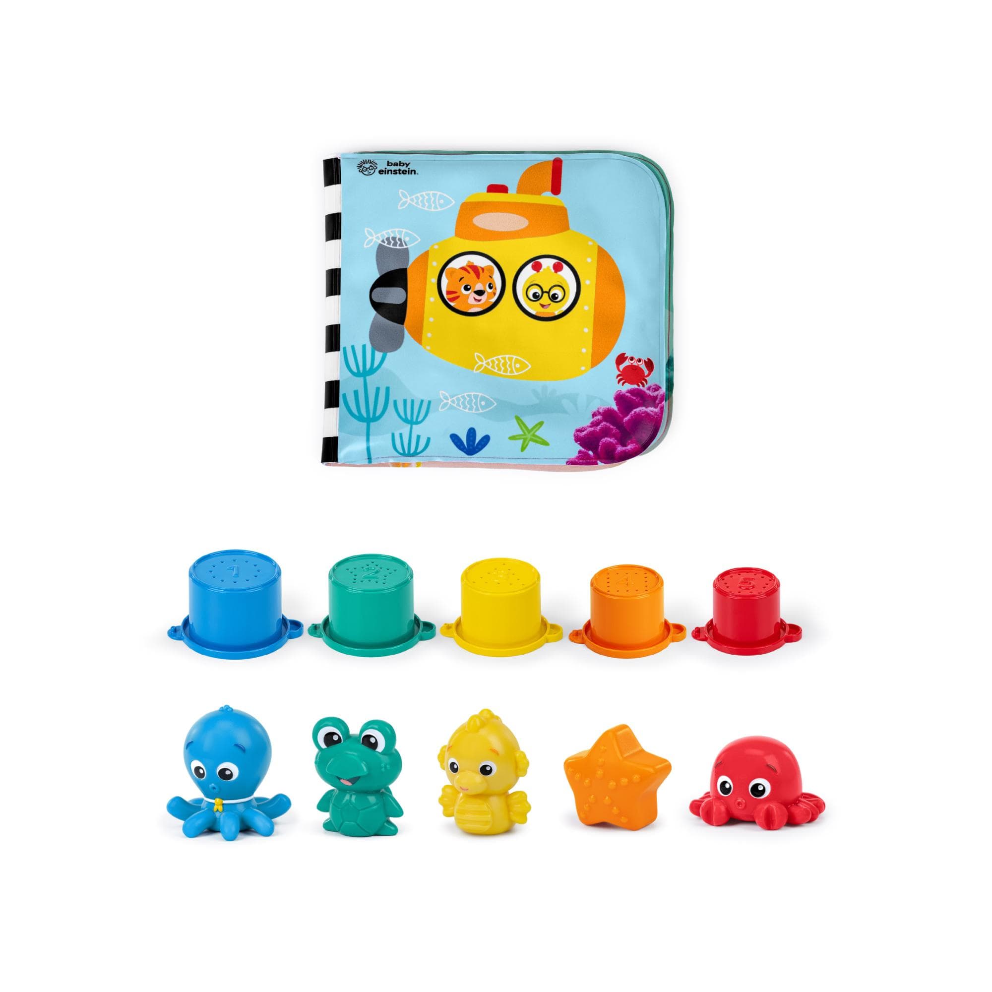 Baby Einstein - Pack juguetes baño Baby Einstein 11 piezas Opus Bath Pals.