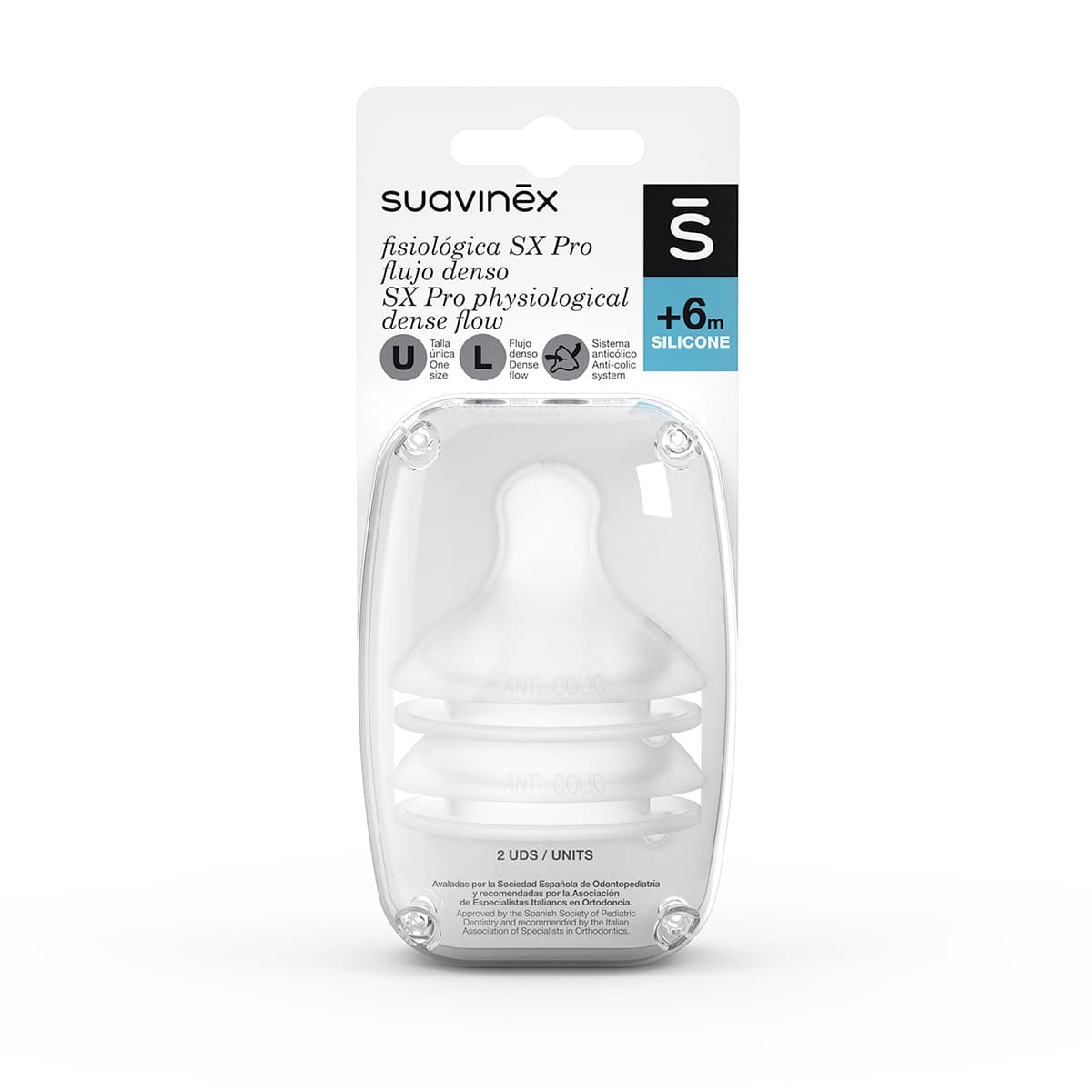 Suavinex - Tetina Fisiológica SX Pro Suavinex pack 2ud.